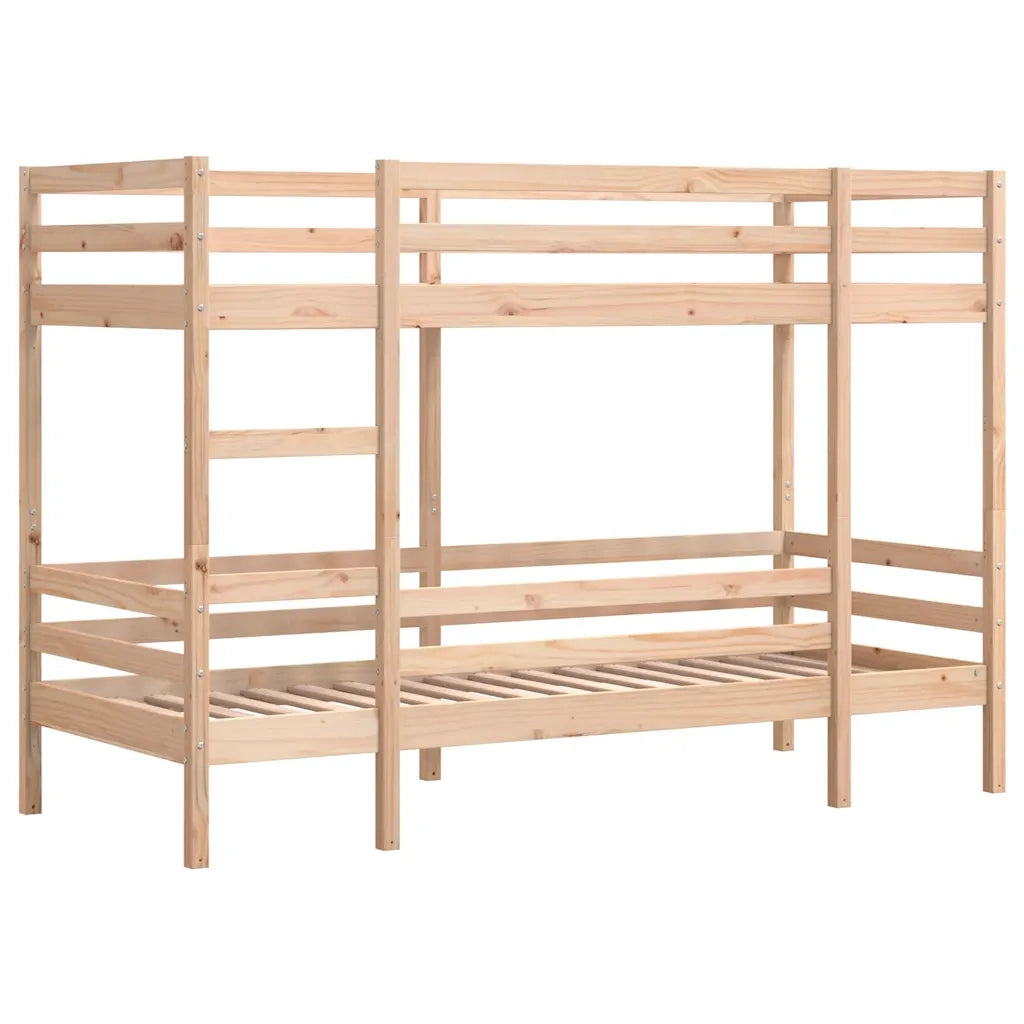 Letto a Castello senza Materasso-Struttura Letto a Castello 90x200cm Massello Pino 174902