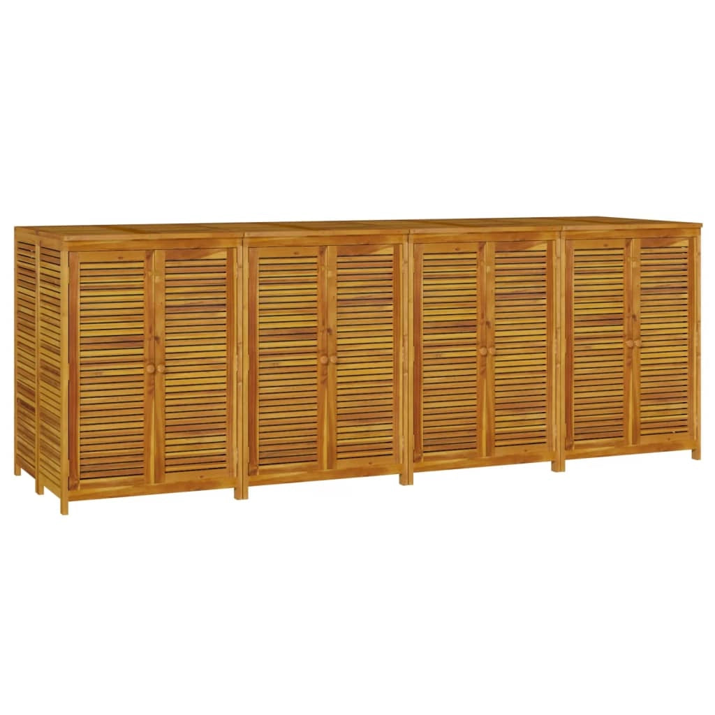 Baule/contenitore da giardino 280 x 87 x 104 cm legno massello di acacia 02_0013027