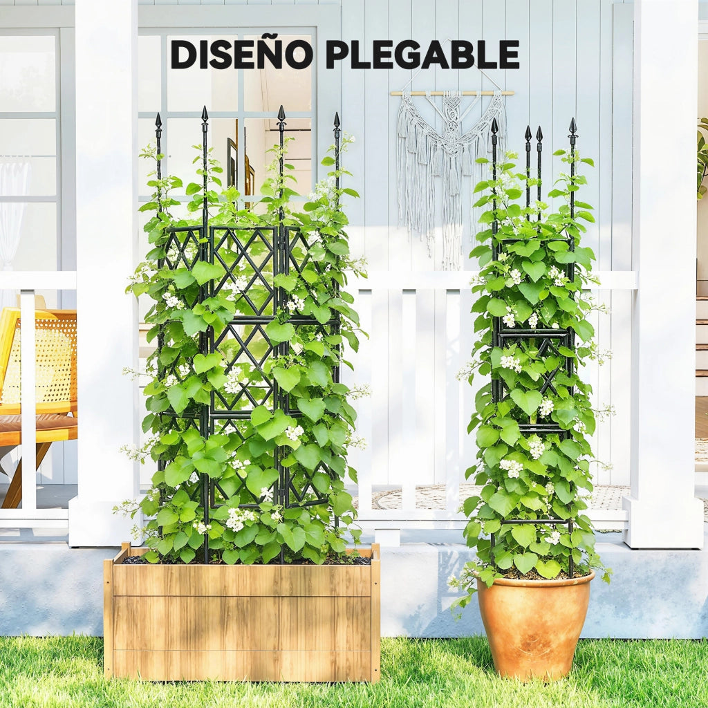 Griglia da Giardino Pieghevole ¨C zephmum ¨C Nero 85x197 cm
