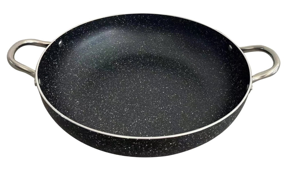Tegame in Alluminio Alimentare 36 cm con 2 Manici in Acciaio