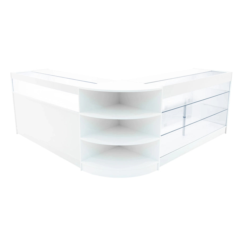 Set Banconi LED Bianco Demeter K1500 B1500 LM60 Vetrina Negozio con Serratura
