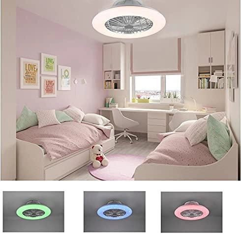 VENTILATORE PLAFONIERA LED RGB  CM.50