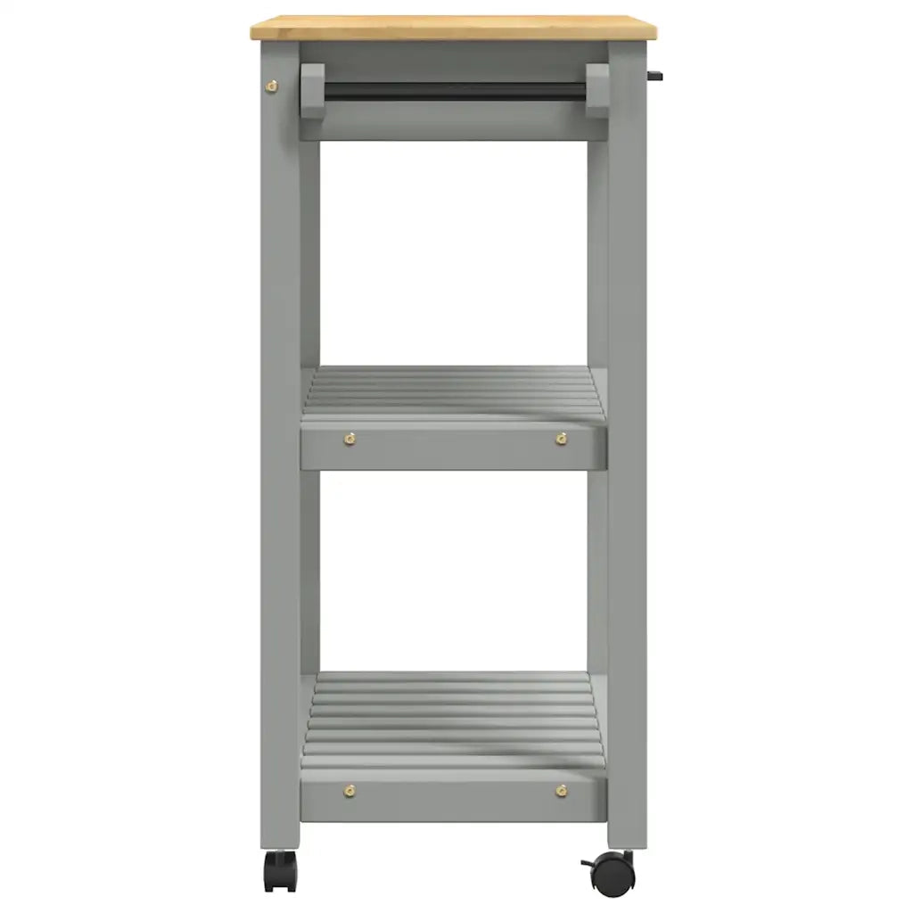 Carrello da Cucina-Scaffale per Cucina MONZA 84x40x88,5 cm in Legno Massello di Pino 972631