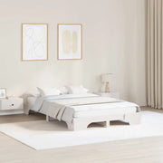 Struttura del letto Bianco 140 x 190 cm Pino massello