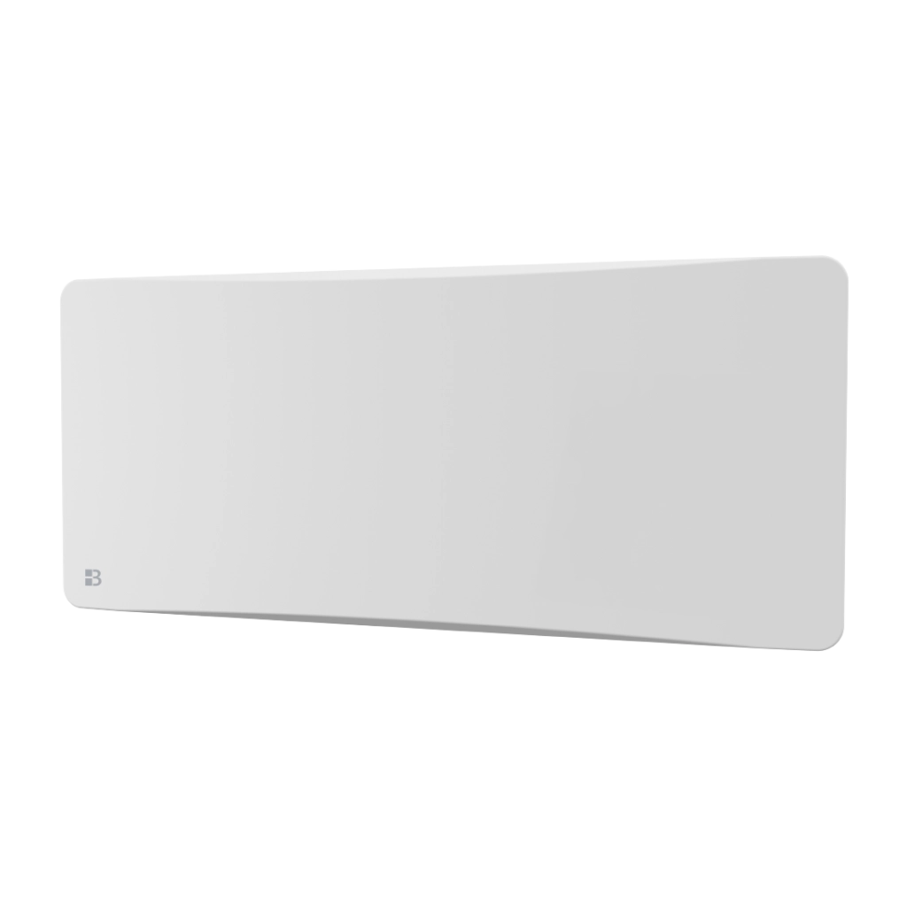 Radiatore elettrico fisso ad inerzia secca ceramica 2000W plug & play OVEO orizzontale bianco