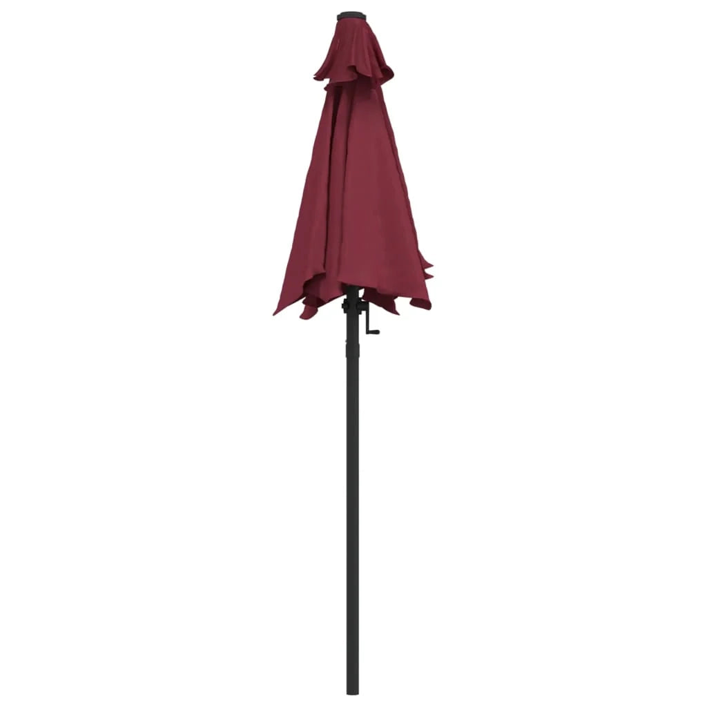 Ombrellone 200 x 211 cm alluminio bordeaux 02_0008148