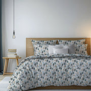 Rovanone, set Completo Letto Matrimoniale in Cotone, blu