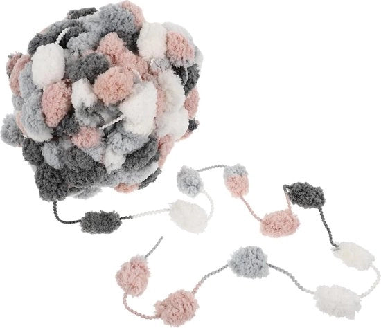 Seta di lana grossolana per crochet e maglia - Tela di lana spessa per coperta o scialle intrecciato - Filo di tessitura in poliestere - Rosa - Operitacx
