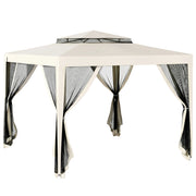 Gazebo Giardino 3x3 m ¨C zephmum ¨C Crema Metallo