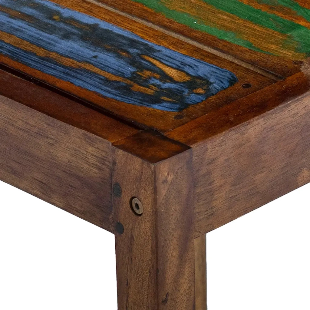 Sgabelli da Bar 2 pz in Legno Massello di Recupero 245800