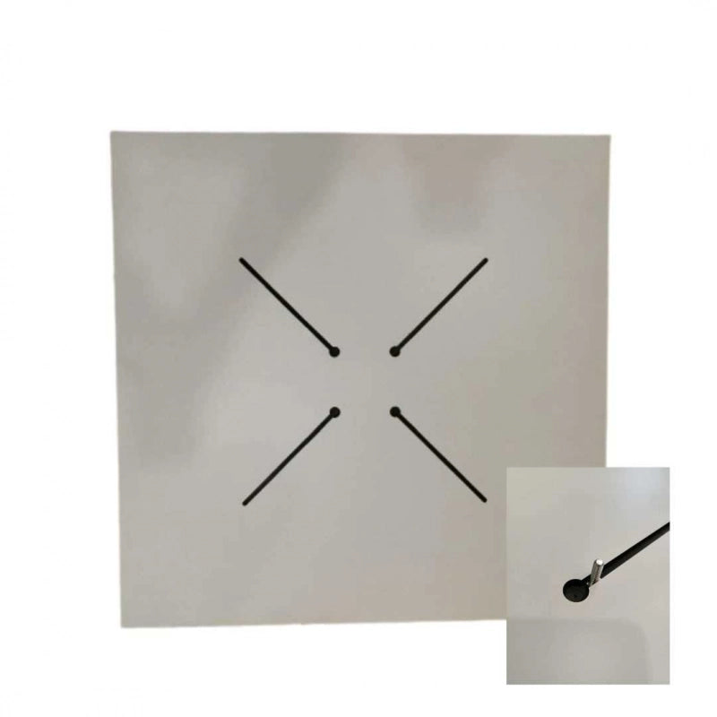 Top tavolo hpl effetto legno nero quadro cm 59x59x1