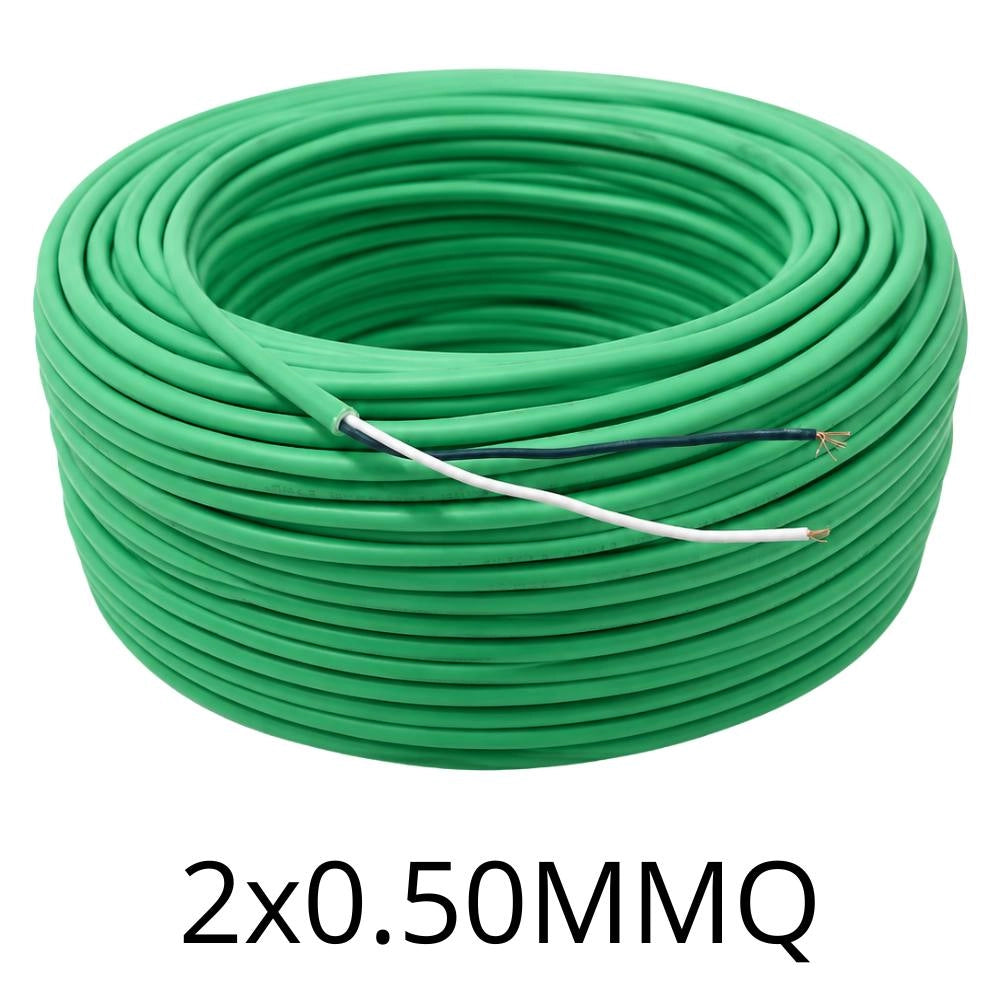 Cavo videocitofonico 2x0,50 mm² twistato non schermato lszh verde
