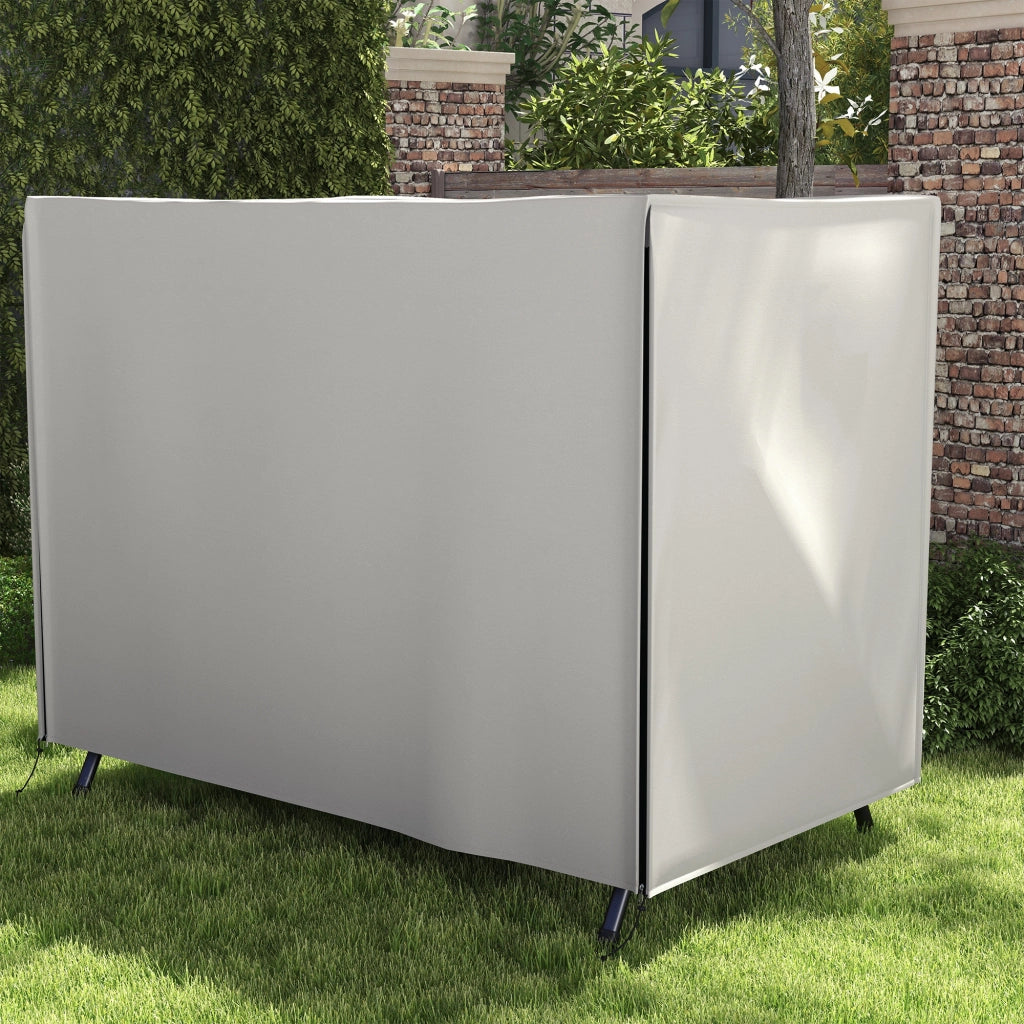 Cuscino per Dondolo da Giardino ¨C zephmum ¨C Grigio 205x124x164 cm