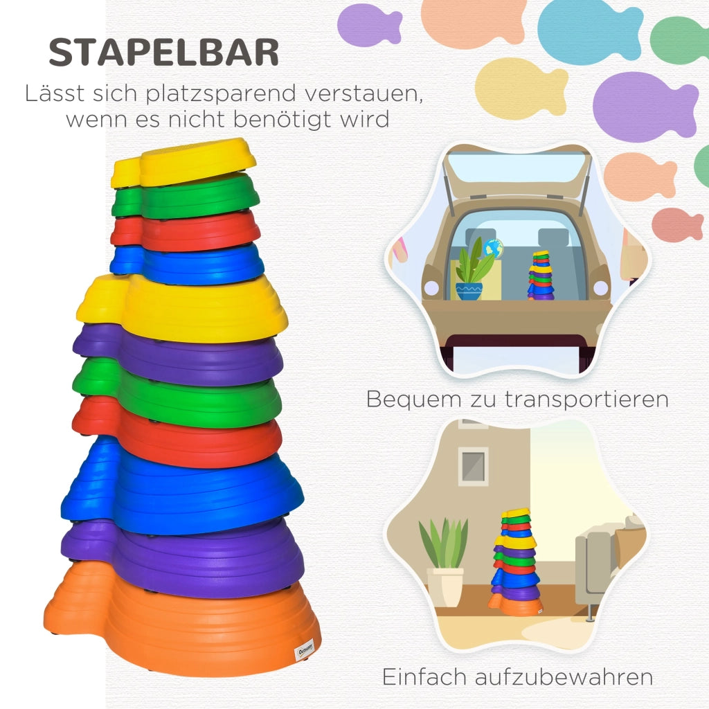 Pietre da Giardino Balance-Steine ¨C zephmum ¨C 11 Pezzi Stapelbar Antiscivolo