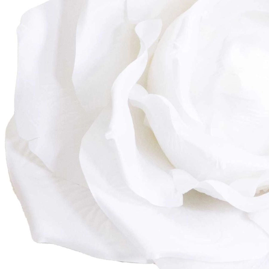 FIORE TESSUTO ROSA BIANCO DIAM 45X25H CM