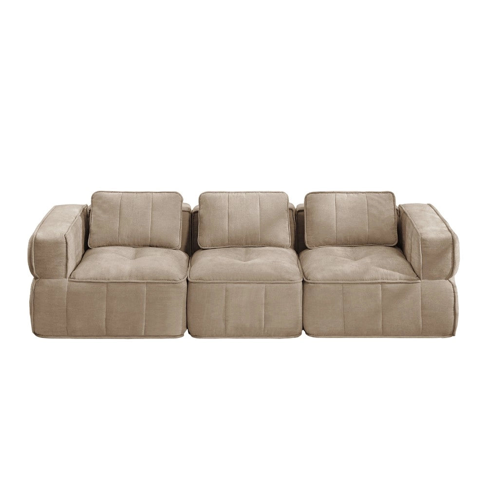 Divano 3 posti ¨C Minimal ¨C tessuto beige 220x90x85