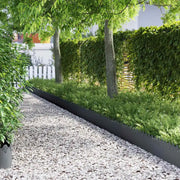 Bordure per prato 30 pcs Antracite 103 x 0,05 x 22 cm Acciaio 874752