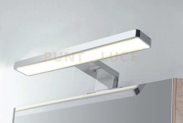 APPLIQUE LED CRUISE CROMO FISSAGGIO PARETE E SPECCHIO 5,2W 550LM 4000K IP44 28x8x11CM