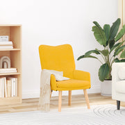 Poltrona Rilassante  in Corduroy Giallo Chiaro