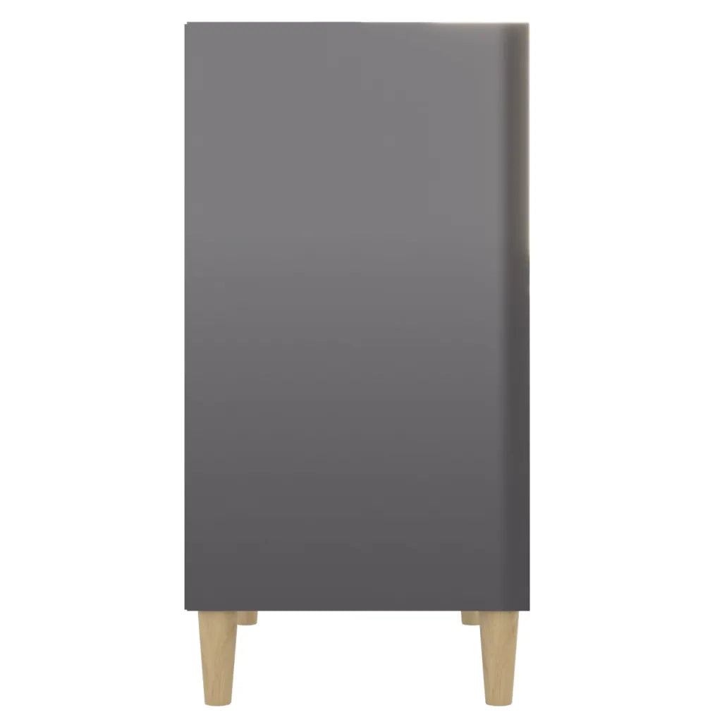 Credenza-Buffet-Armadio da cucina Grigio Lucido 57x35x70 cm in Legno Multistrato