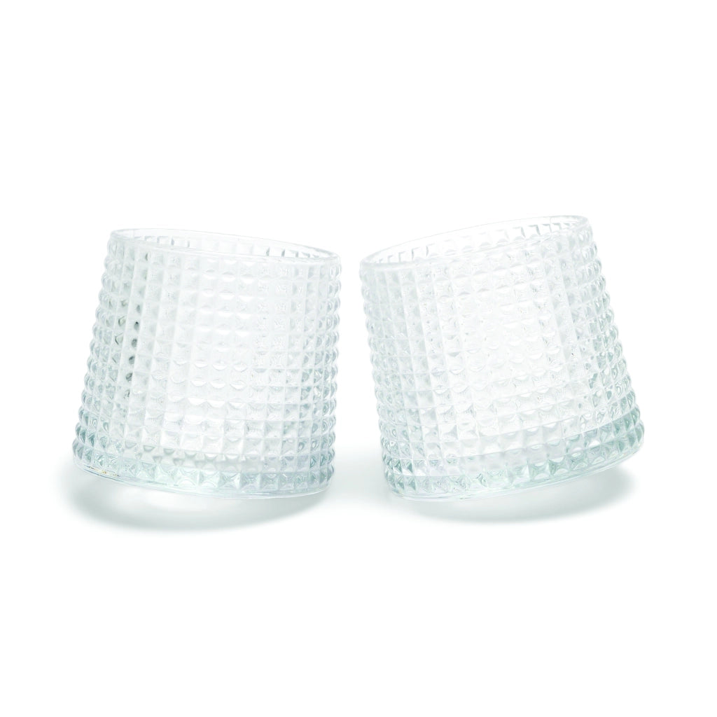 The Lola Revolving Rocks Glass -  set da 2 bicchieri da whisky girevoli
