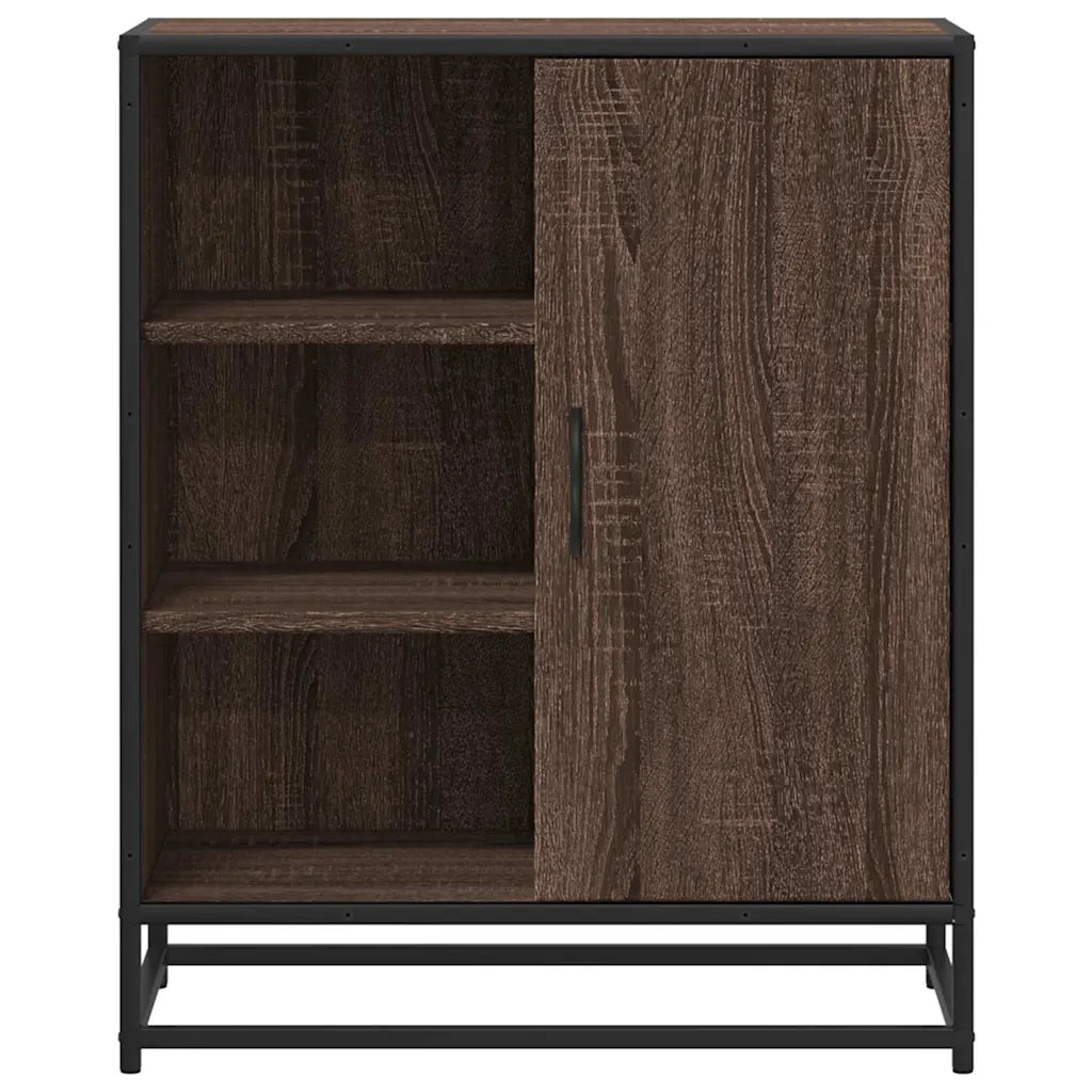 Credenza Rovere Marrone 62x35x76 cm in Legno Multistrato 848998