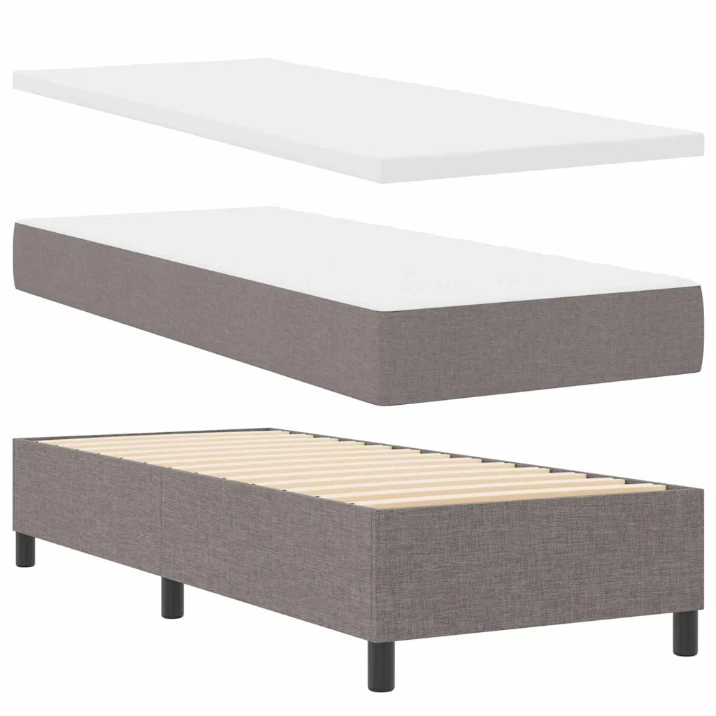 Letto a Sorgente LED con materasso Talpa 80 x 200 cm Tessuto