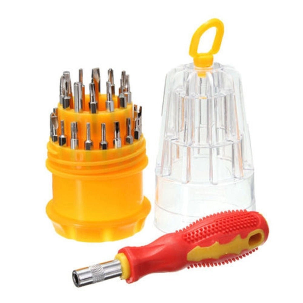 Trade Shop - Set 31 Pezzi Cacciaviti Torx Di Precisione Intercambiabili Orologi Pc -