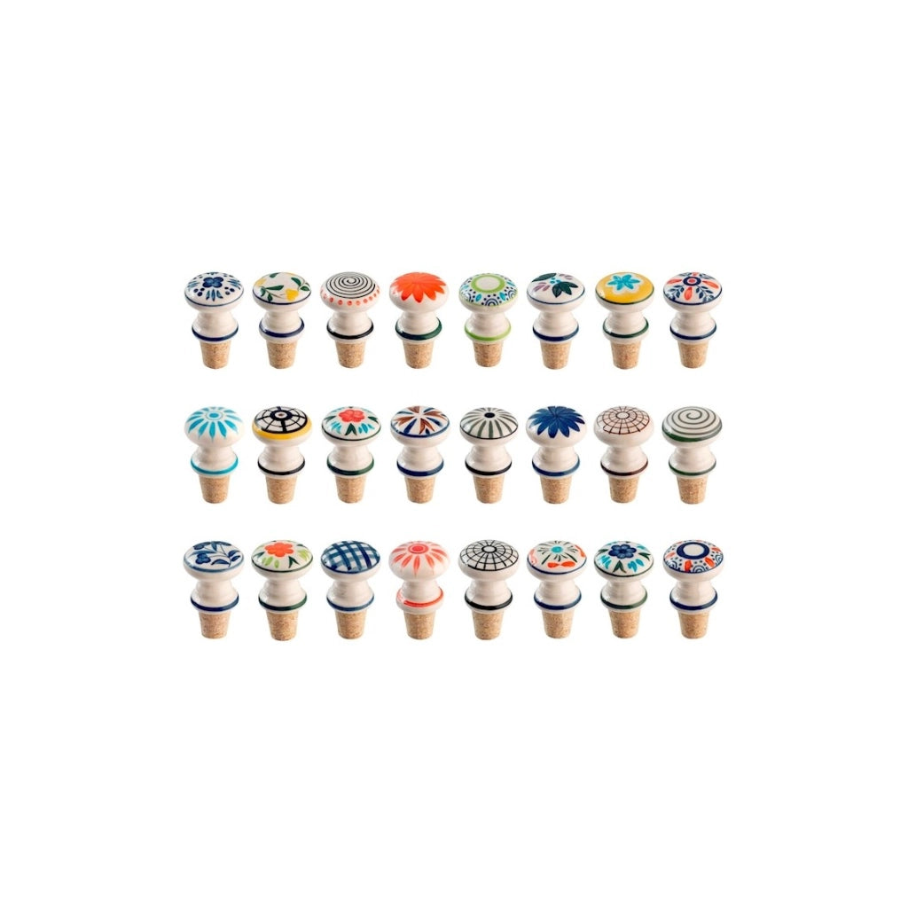 Tappo in sughero con inserto in ceramica assortito 1 pz