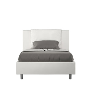 Letto 1 Piazza e Mezzo 120x210 cm con Rete Antea Bianco