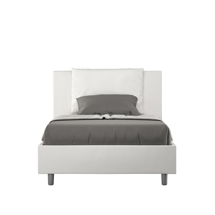 Letto 1 Piazza e Mezzo 120x210 cm con Rete Antea Bianco