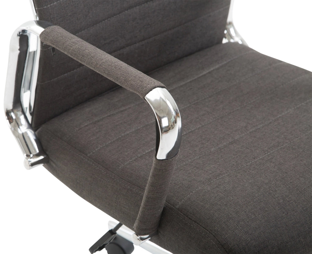 Sedia ufficio KOLUMBUS in tessuto grigio scuro