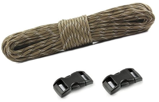 Corda a Paracadute 10 Fili - Corda in Nylon 100 Metri - Corda Multifunzionale per Campeggio e Survival