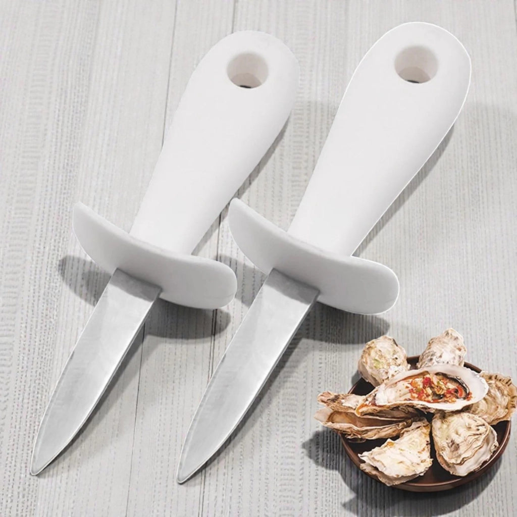 Coltello Apri Ostriche Capesante Frutti Mare Apriostriche Acciaio Colore Casuale