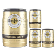 Warsteiner premium beer birra 4 fusti barilotto da 5 litri ognuno