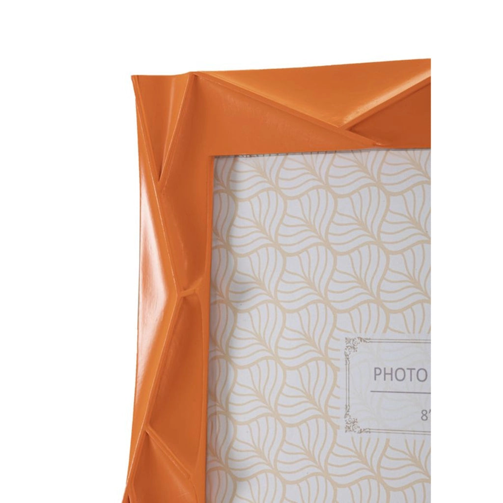 Portafoto Olistic 9, Arancione, Poliresina, 25,8x2x31 cm