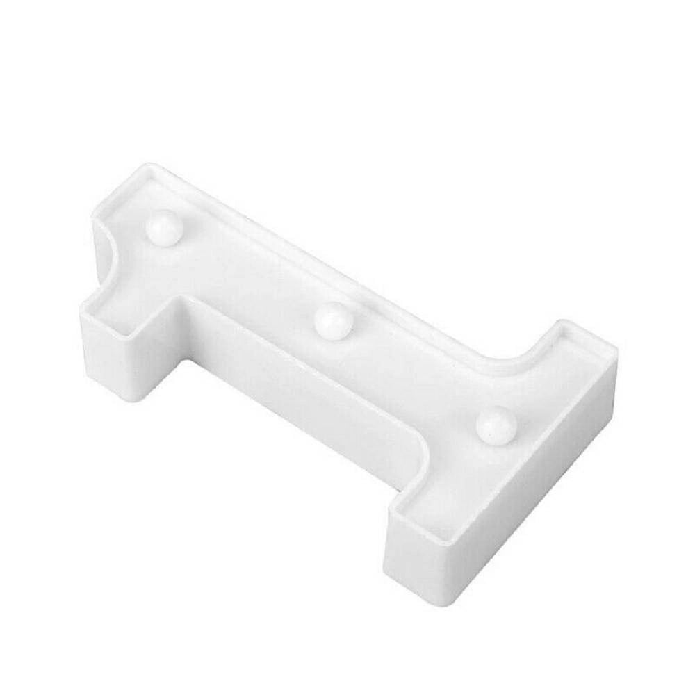 Trade Shop - Numero 1 Luminoso Bianco A Led Decoro Per Eventi Feste Luce Calda 3000k 16x3cm -