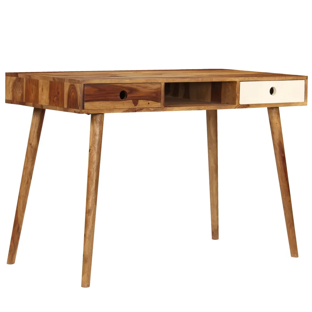 Scrivania in Legno Massello di Sheesham 110x55x76 cm cod mxl 69312