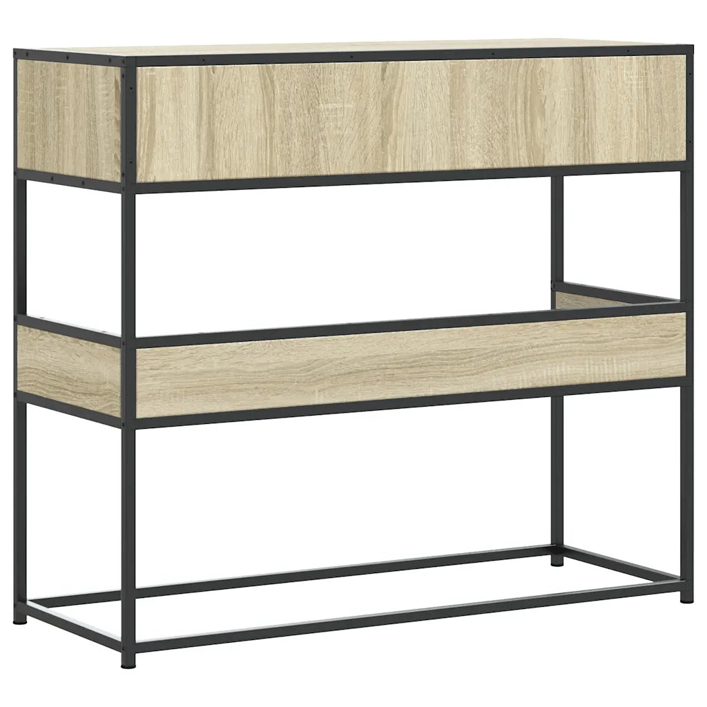 Tavolo Consolle Rovere Sonoma 90x35x80 cm in Legno Multistrato