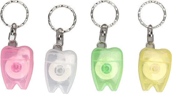 Pulitore di Flessa - Portatile Cura dei Denti - Con Scatola a Forma di Dente - Bagaglio da Viaggio