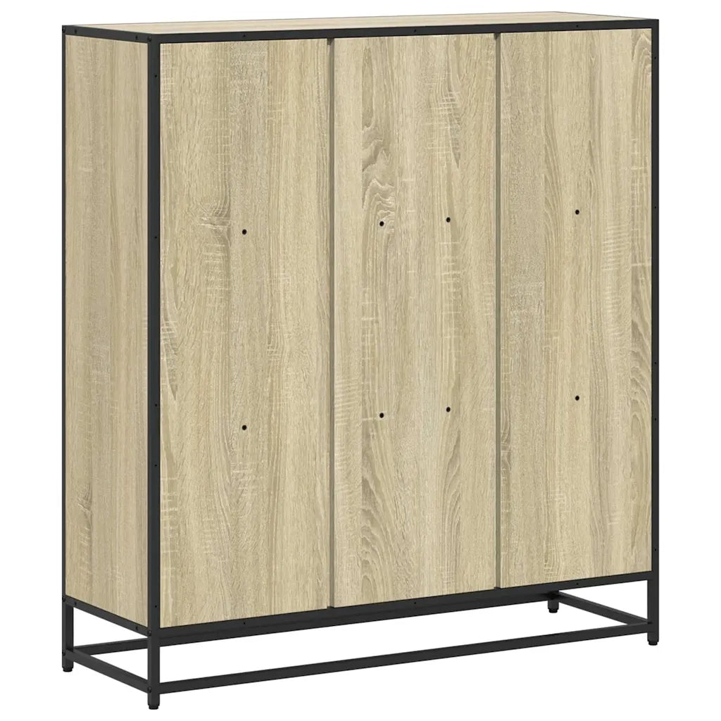 Libreria Rovere Sonoma 97,5x33x107,5 cm Multistrato e Metallo