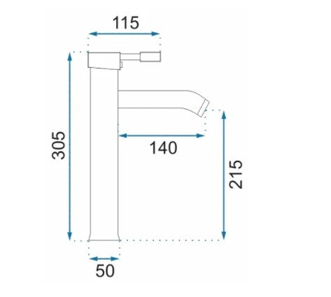 Rubinetto Da Bagno Rea Graf Black High