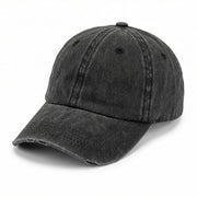 Cappello da baseball in look lavato - Cappuccio regolabile - 6 pannelli di 100% cotone - Unisex - Cappuccio incurvato - Cinturino per il comfort