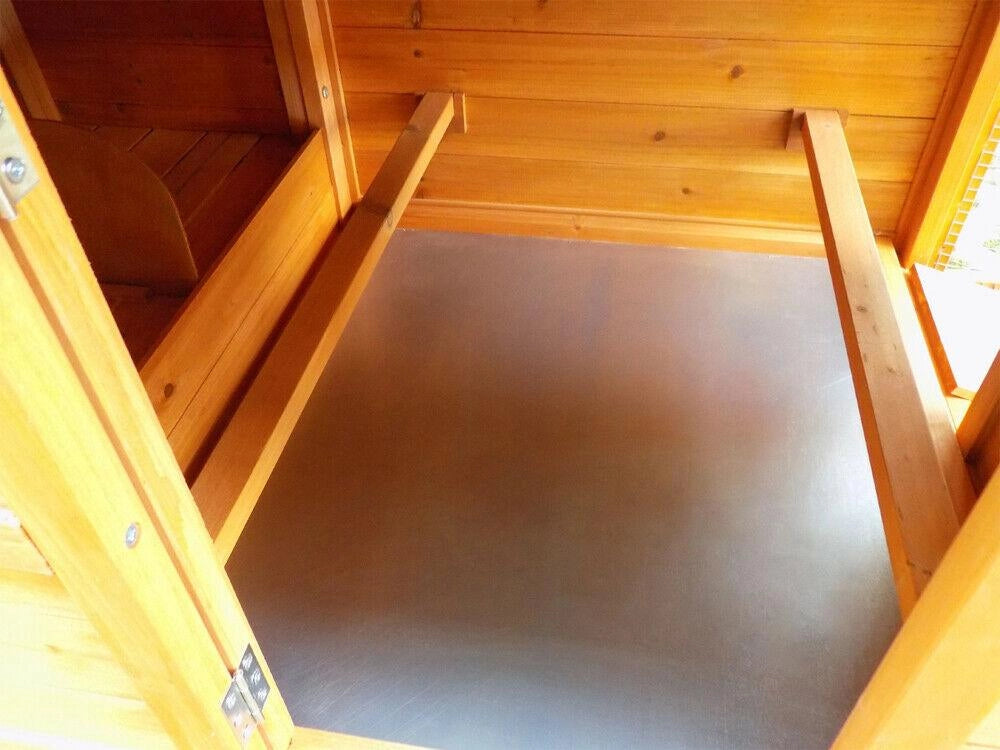 Conigliera pollaio casa per conigli o altro recinto per piccoli animali 165 cm legno marrone 16_0000584