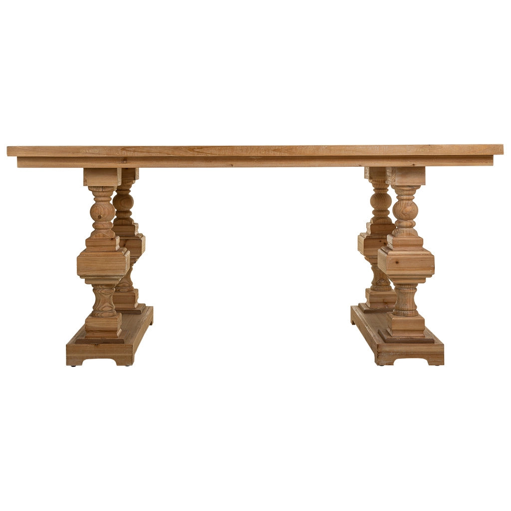 Tavolo da soggiorno in legno marrone 180x90x80h