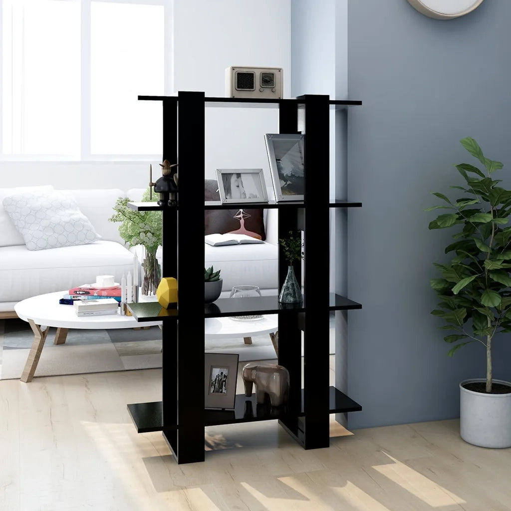 Libreria/Divisorio Nero 80x30x123,5 cm 811575