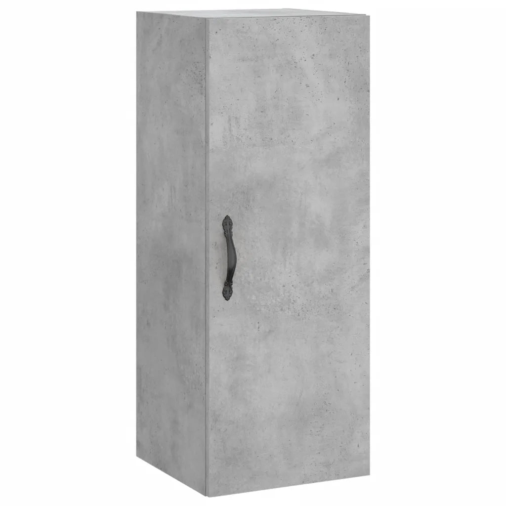 vidaXL Credenza Grigio Cemento 34,5x34x180 cm in Legno Multistrato