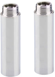 Set di estensione per rubinetto 1/2 pollici x 200 mm - Estensione per congiunzione idraulica - Estensione per vite - Estensione per getto doccia - Set di 2 pezzi - Estensione idraulica