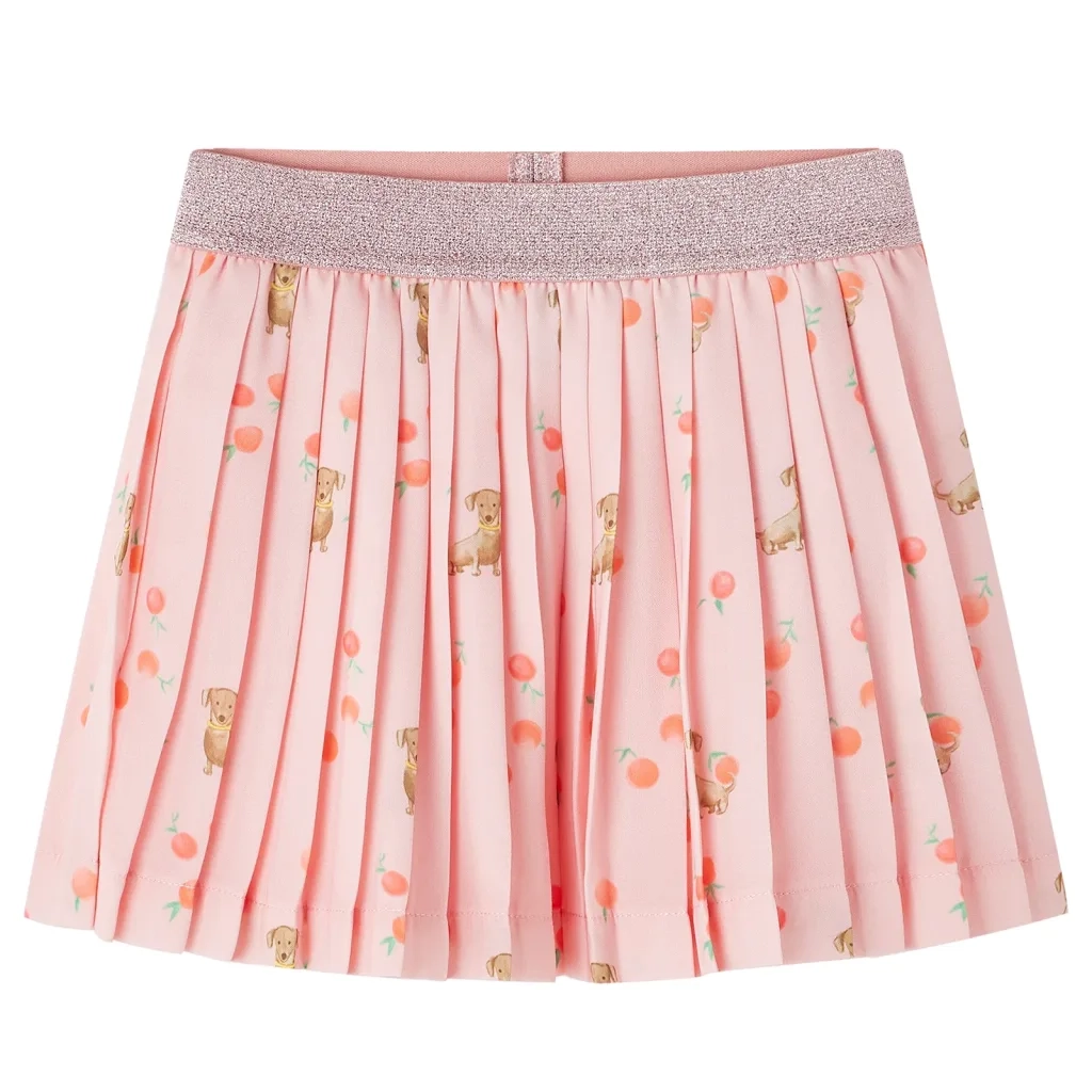 Gonna Plissettata da Bambina Arancione Chiaro 128 14622