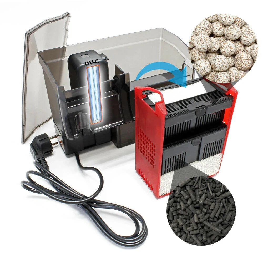 Filtro per acquario sospeso da 500 litri all'ora con UVC 5 Watt 16_0002413